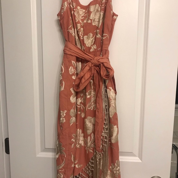 Anthropologie Lucille embroidered fringe dress - Picture 7 of 7